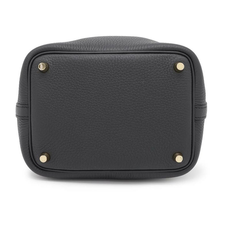 エルメス ハンドバッグ ピコタンロックPM ブラック/ゴールド金具 トリヨンクレマンス K刻印 HERMES 黒