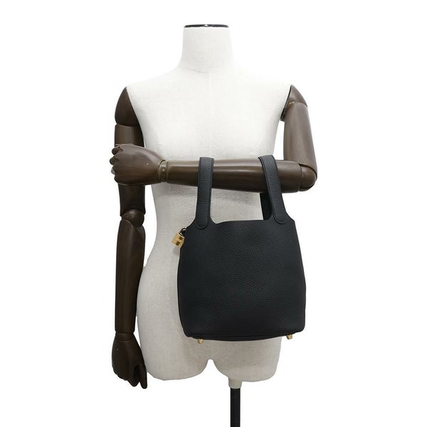 エルメス ハンドバッグ ピコタンロックPM ブラック/ゴールド金具 トリヨンクレマンス K刻印 HERMES 黒