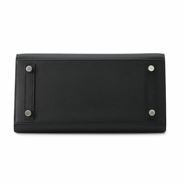 エルメス バーキン25 セリエ ブラック/エレクトラム金具 エプソン W刻印 HERMES Birkin ハンドバッグ 黒