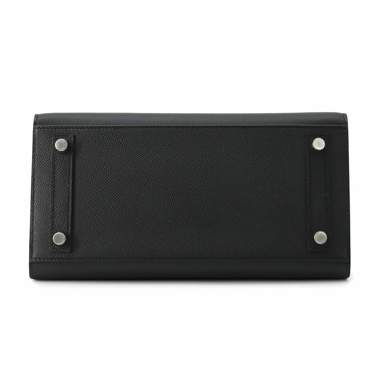 エルメス バーキン25 セリエ ブラック/エレクトラム金具 エプソン W刻印 HERMES Birkin ハンドバッグ 黒