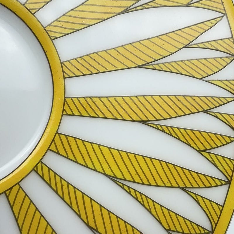 エルメス ティーカップ ソーサー ソレイユ・ドゥ・エルメス 2客セット HERMES 食器 ギフト ペア  白