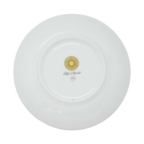 エルメス デザートプレート ソレイユ・ドゥ・エルメス NO.1 2枚セット ポーセリン HERMES 食器 ギフト ペア 白
