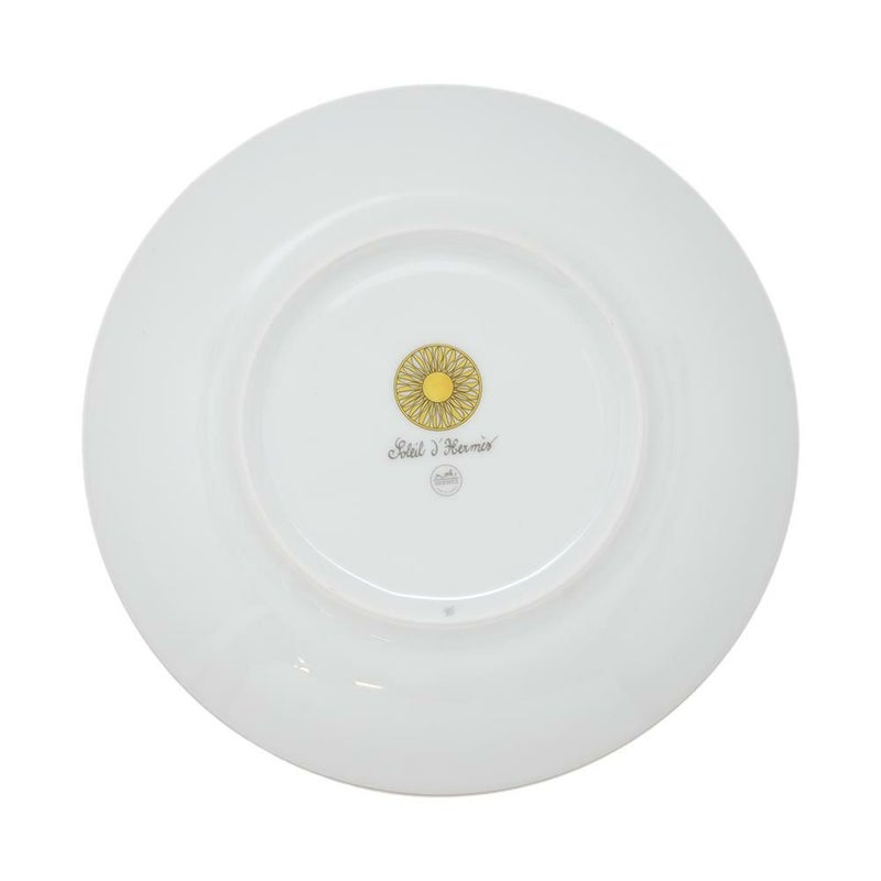 エルメス デザートプレート ソレイユ・ドゥ・エルメス NO.1 2枚セット ポーセリン HERMES 食器 ギフト ペア 白