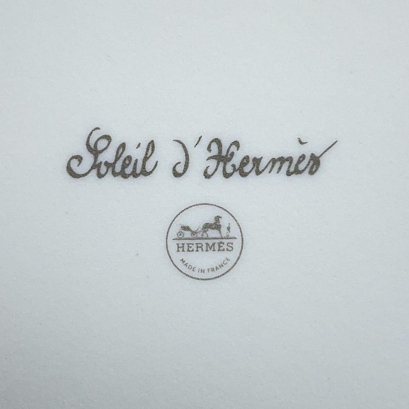 エルメス 長方形プレート ソレイユ・ドゥ・エルメス PM ポーセリン HERMES 食器 ギフト 白