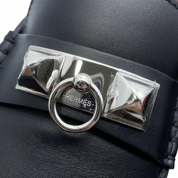 エルメス モカシン アーヴィング Irving レザー メンズサイズ41.5 HERMES 靴 黒