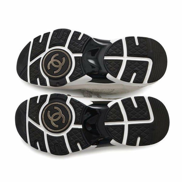 シャネル スニーカー ココマーク ツイード レディースサイズ37 G38299 CHANEL 靴 白