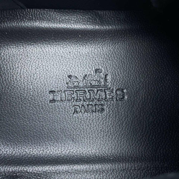 エルメス スニーカー バウンシング レザー レディースサイズ36.5 HERMES 靴 白 黒