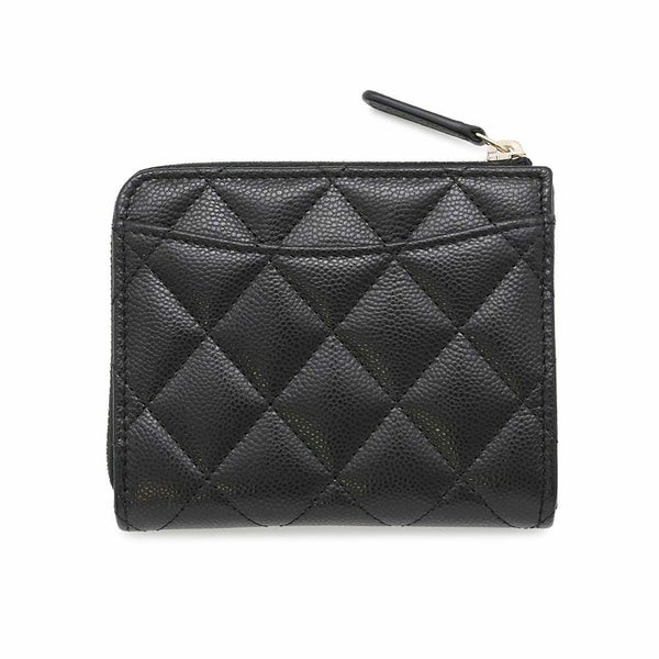 シャネル コインケース マトラッセ ココマーク キャビアスキン L字ファスナー AP3999 財布 カードケース 黒