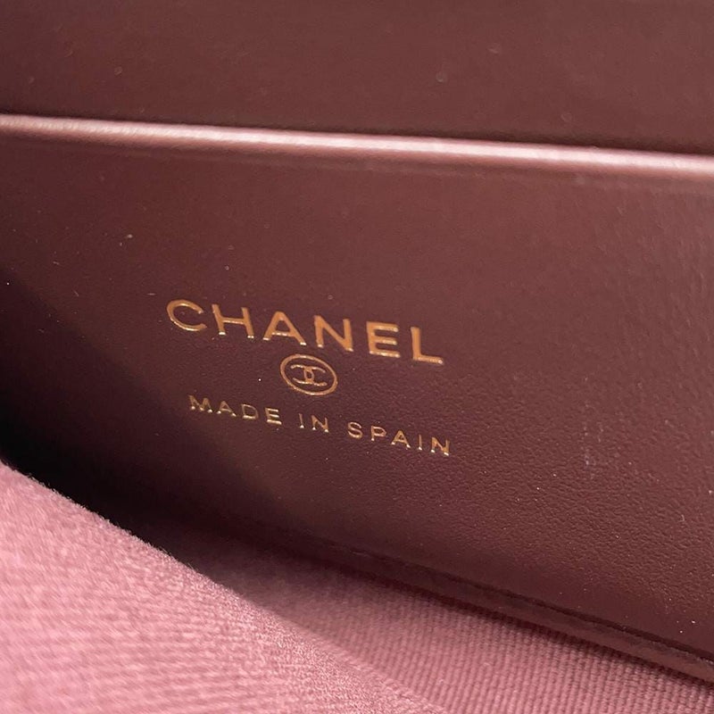 シャネル コインケース マトラッセ ココマーク キャビアスキン L字ファスナー AP3999 財布 カードケース 黒