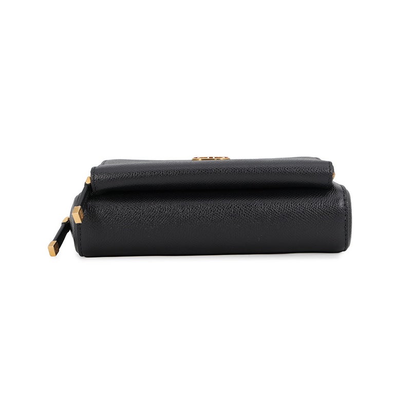 クリスチャン・ディオール ショルダーバッグ カロ ダブルポーチ レザー S7431UBAE Christian Dior 黒