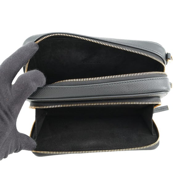クリスチャン・ディオール ショルダーバッグ カロ ダブルポーチ レザー S7431UBAE Christian Dior 黒