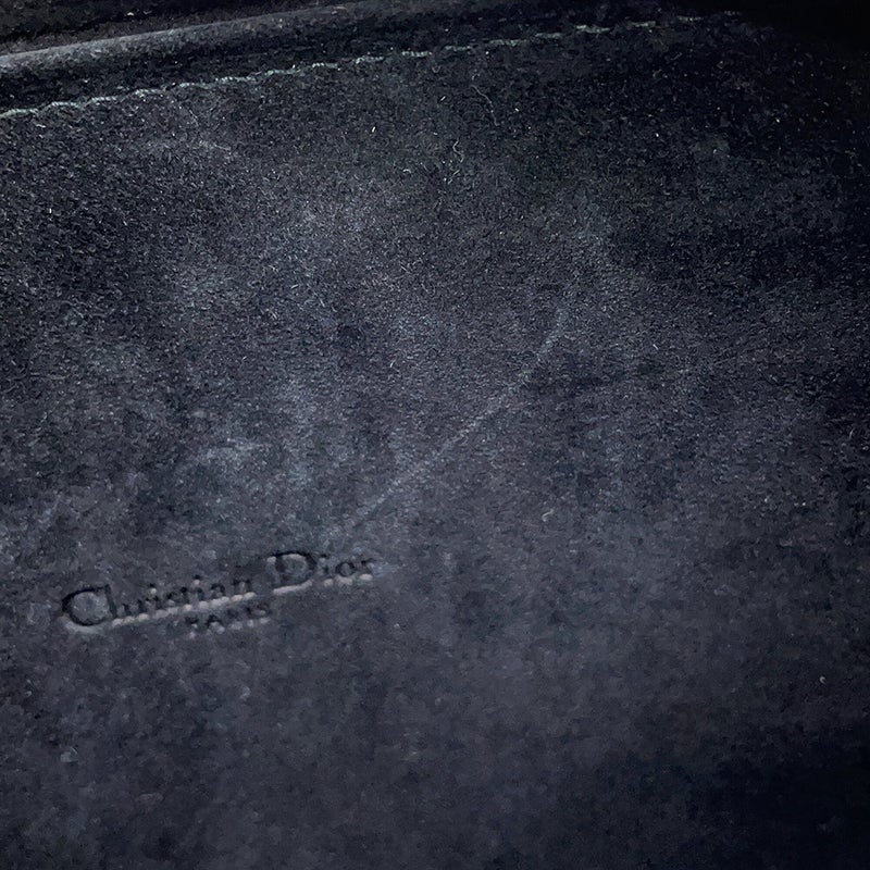 クリスチャン・ディオール ショルダーバッグ カロ ダブルポーチ レザー S7431UBAE Christian Dior 黒