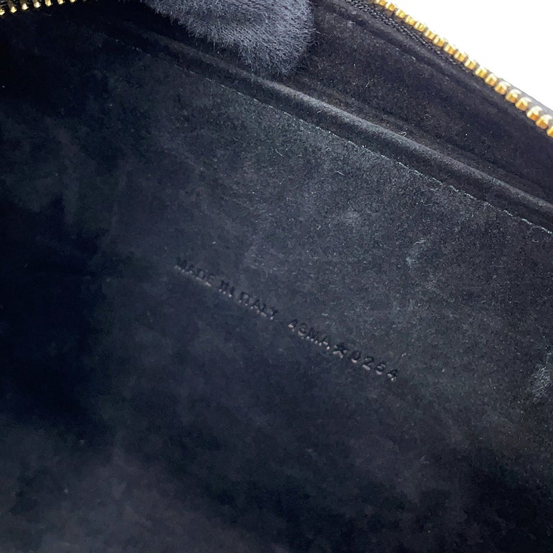 クリスチャン・ディオール ショルダーバッグ カロ ダブルポーチ レザー S7431UBAE Christian Dior 黒