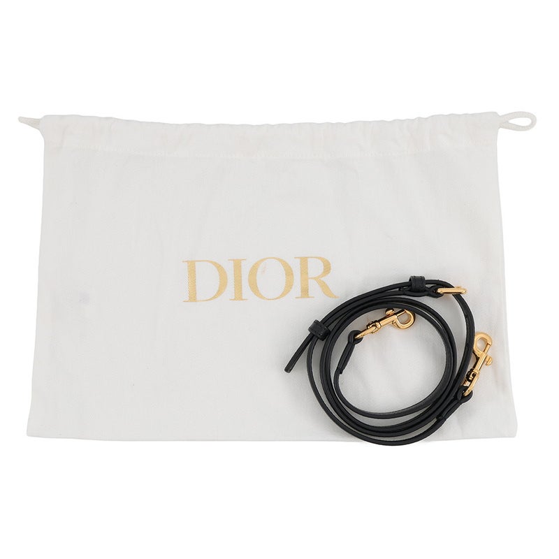 クリスチャン・ディオール ショルダーバッグ カロ ダブルポーチ レザー S7431UBAE Christian Dior 黒