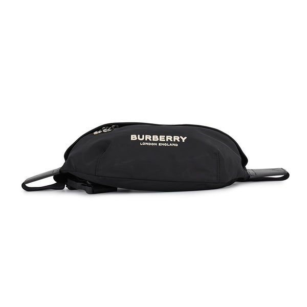 バーバリー ボディバッグ ロゴ ソニー ナイロン レザー 8049095 BURBERRY ベルトバッグ ウエストバッグ 黒