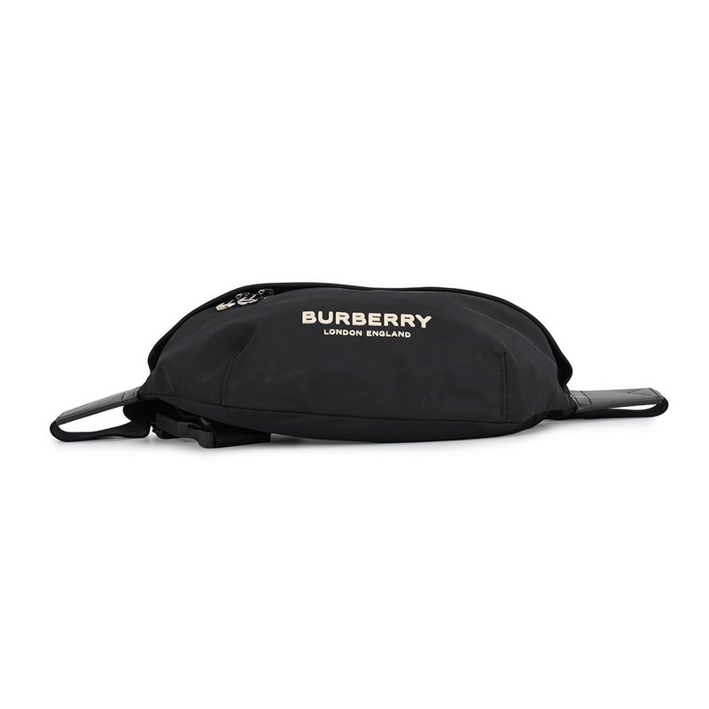 バーバリー ボディバッグ ロゴ ソニー ナイロン レザー 8049095 BURBERRY ベルトバッグ ウエストバッグ 黒
