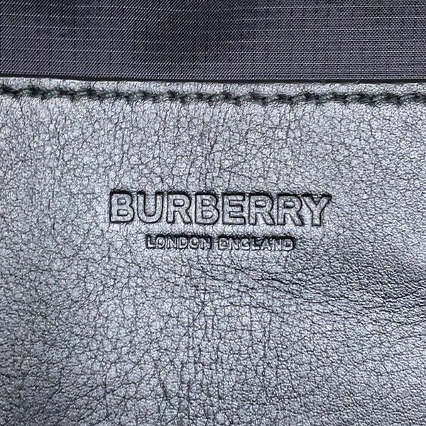 バーバリー ボディバッグ ロゴ ソニー ナイロン レザー 8049095 BURBERRY ベルトバッグ ウエストバッグ 黒