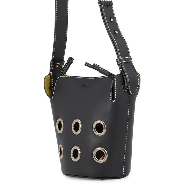 バーバリー ショルダーバッグ ノバチェック バケットバッグ レザー 4078584 BURBERRY 黒