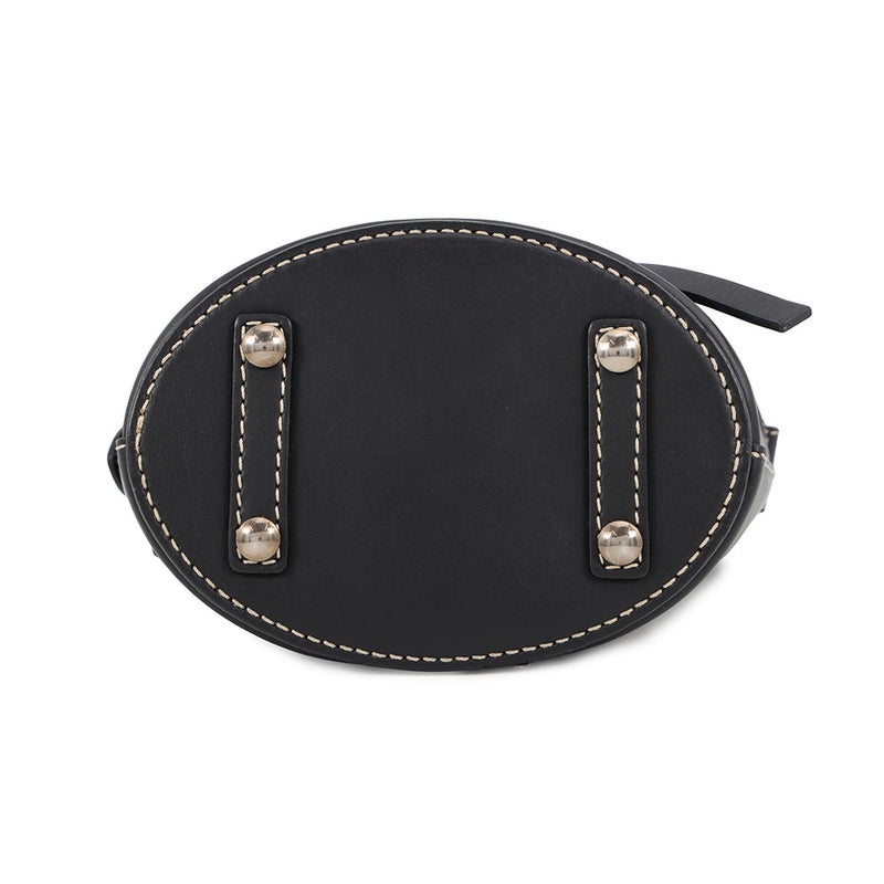 バーバリー ショルダーバッグ ノバチェック バケットバッグ レザー 4078584 BURBERRY 黒