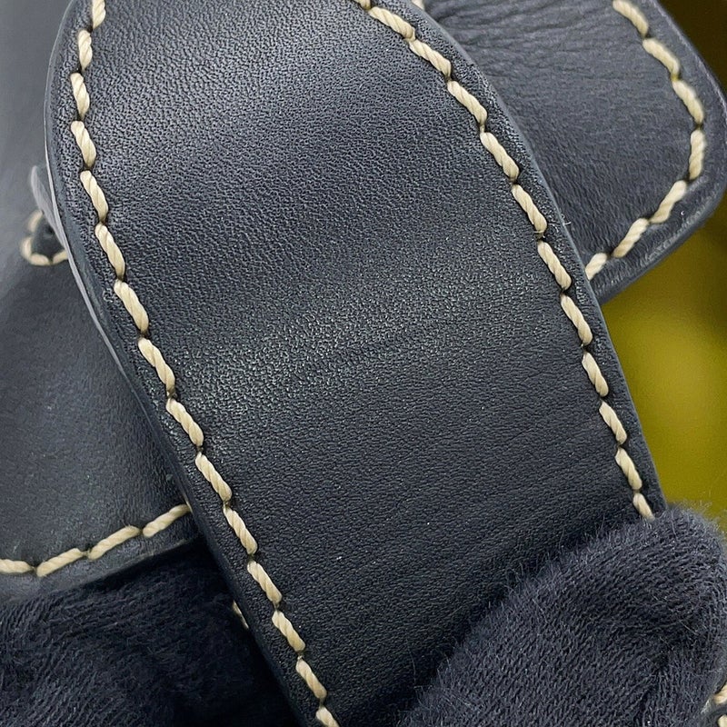 バーバリー ショルダーバッグ ノバチェック バケットバッグ レザー 4078584 BURBERRY 黒