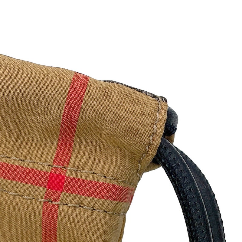 バーバリー ショルダーバッグ ノバチェック バケットバッグ レザー 4078584 BURBERRY 黒