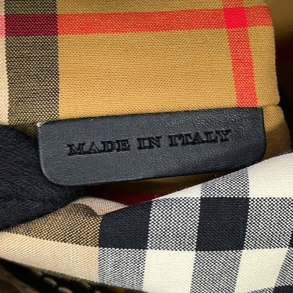 バーバリー ショルダーバッグ ノバチェック バケットバッグ レザー 4078584 BURBERRY 黒