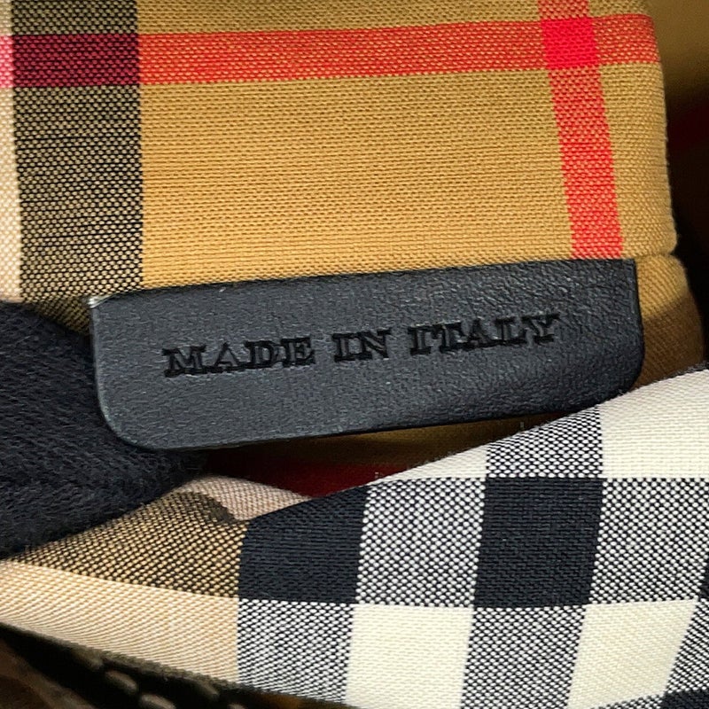 バーバリー ショルダーバッグ ノバチェック バケットバッグ レザー 4078584 BURBERRY 黒