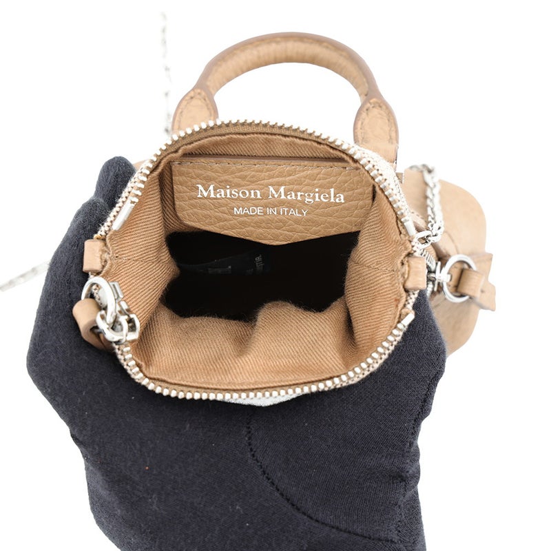 メゾンマルジェラ チェーンショルダーバッグ 5AC クラシック ベビー レザー キャンバス SB3WG0025 Maison Margiela