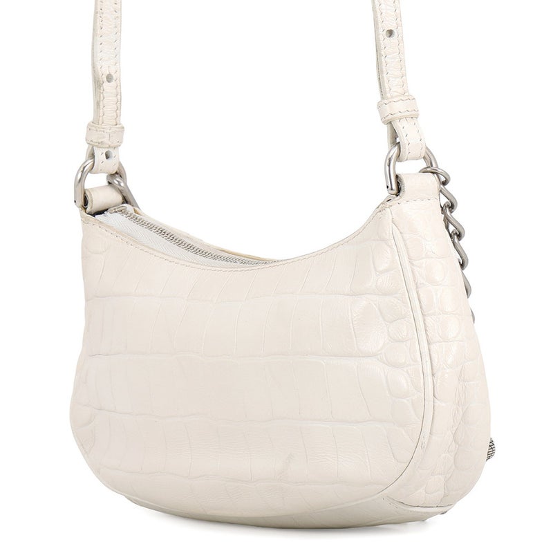 バレンシアガ ショルダーバッグ ルカゴール ミニ 型押しレザー 695814 BALENCIAGA 2way 白