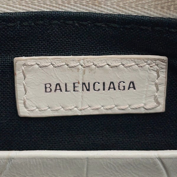 バレンシアガ ショルダーバッグ ルカゴール ミニ 型押しレザー 695814 BALENCIAGA 2way 白