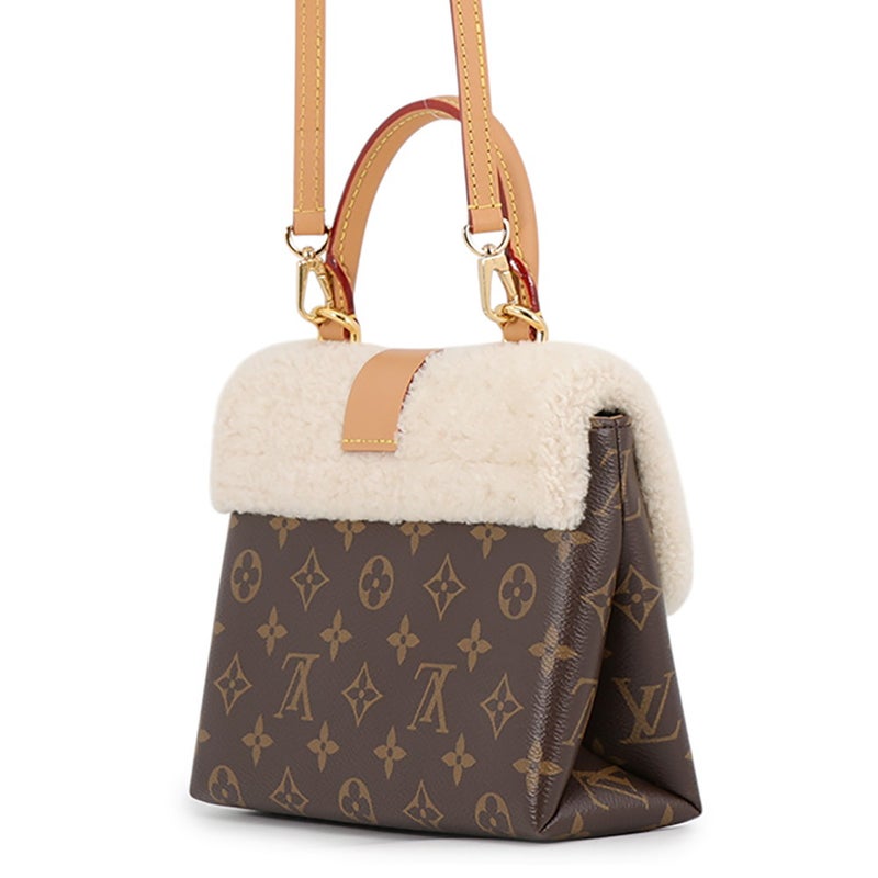 ルイヴィトン ハンドバッグ モノグラム/ムートン ロッキーBB M46318 LOUIS VUITTON 2wayショルダーバッグ