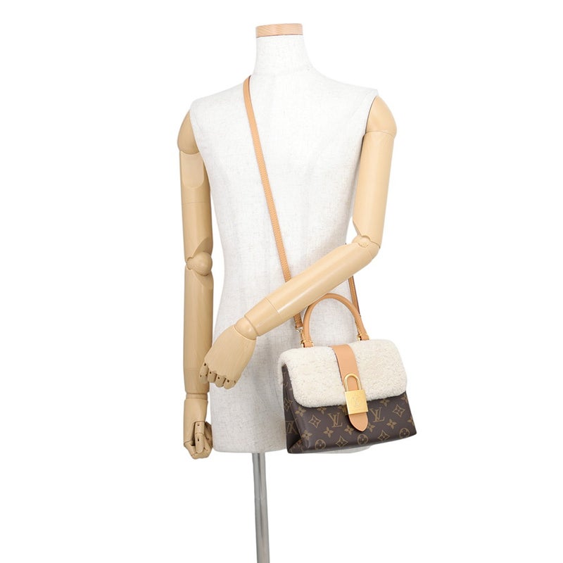 ルイヴィトン ハンドバッグ モノグラム/ムートン ロッキーBB M46318 LOUIS VUITTON 2wayショルダーバッグ