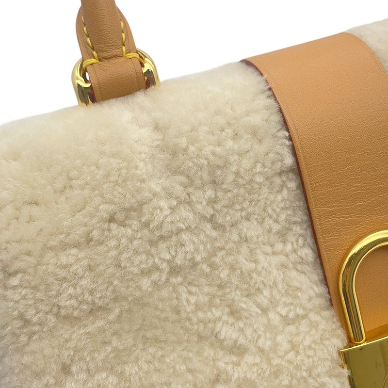 ルイヴィトン ハンドバッグ モノグラム/ムートン ロッキーBB M46318 LOUIS VUITTON 2wayショルダーバッグ