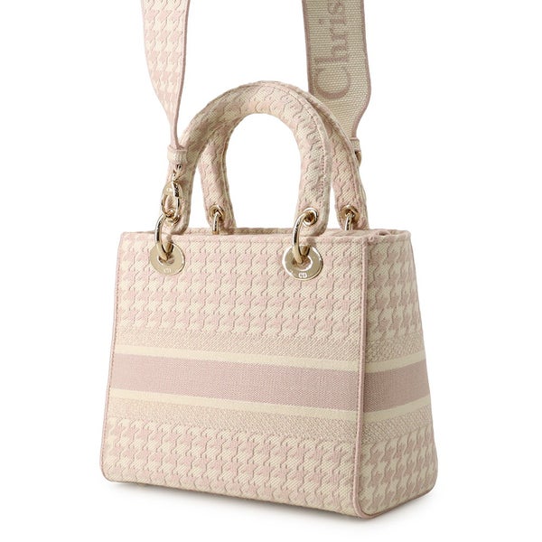 クリスチャン・ディオール ハンドバッグ レディディーライト 千鳥格子 ミディアム キャンバス M0565OZAF Christian Dior 2way