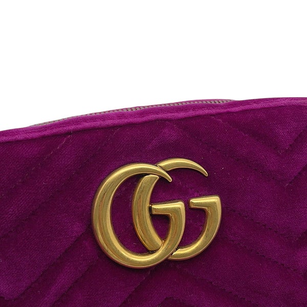 グッチ ショルダーバッグ GGマーモント キルティング スモール ベルベット 447632 GUCCI バッグ チェーンショルダー