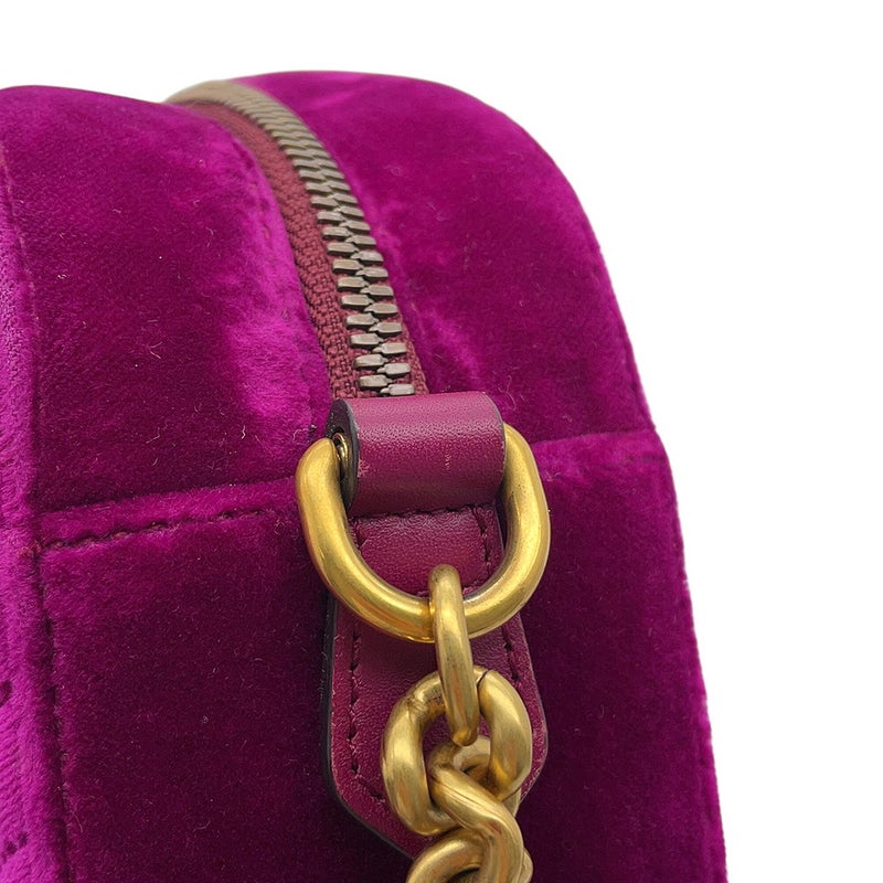 グッチ ショルダーバッグ GGマーモント キルティング スモール ベルベット 447632 GUCCI バッグ チェーンショルダー