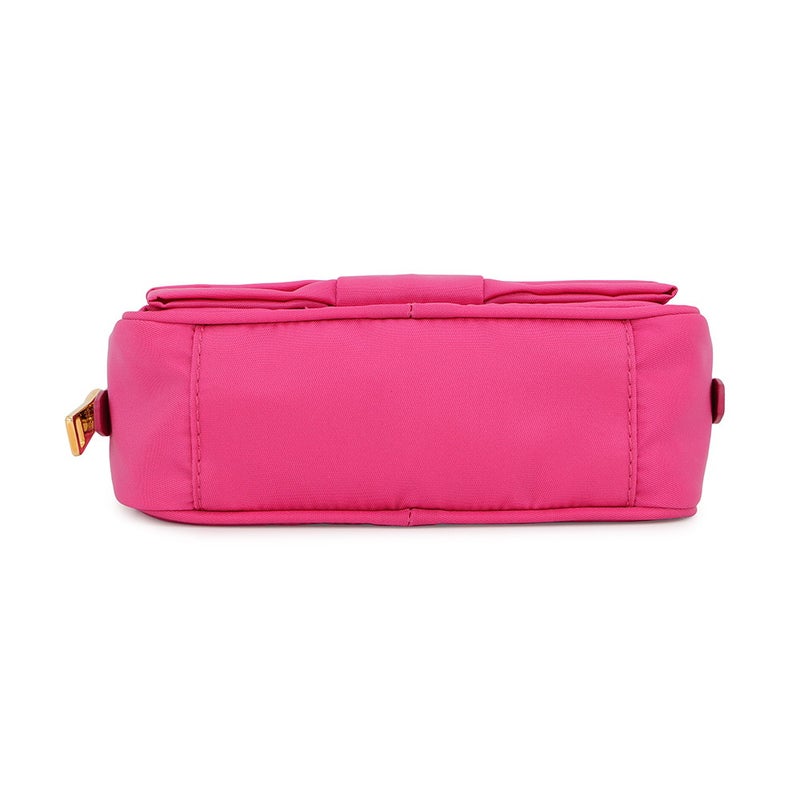 プラダ ショルダーバッグ リボン ロゴ ナイロン レザー 1N1727 PRADA