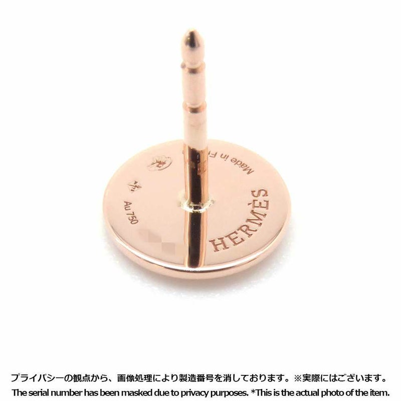 エルメス ピアス エクスリブリスTPM K18PGピンクゴールド HERMES ジュエリー
