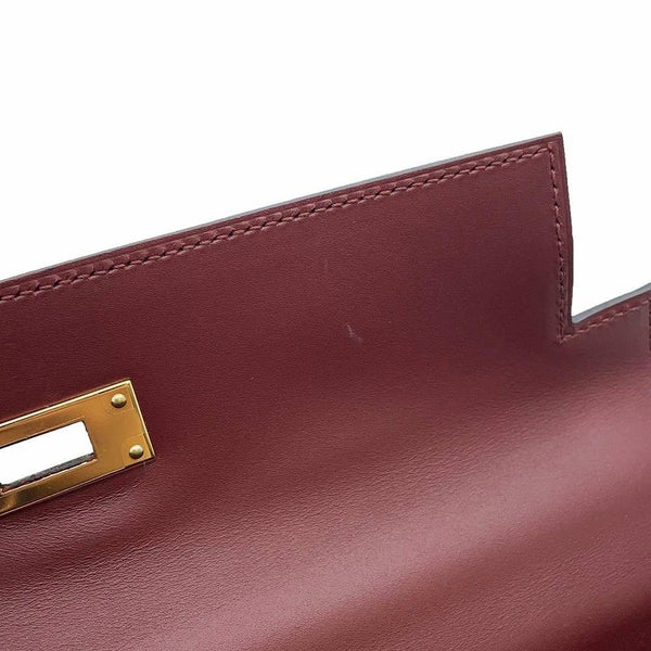 エルメス ハンドバッグ ケリー28 外縫い ルージュアッシュ/ゴールド金具 タデラクト C刻印 2way