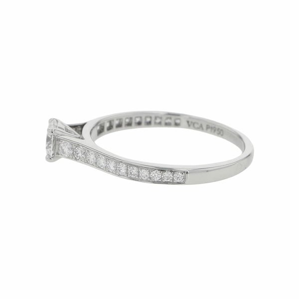 ヴァンクリーフ&アーペル リング ロマンス ソリティア ダイヤ 0.30ct Pt950プラチナ サイズ50 GIA鑑定書コピー 指輪