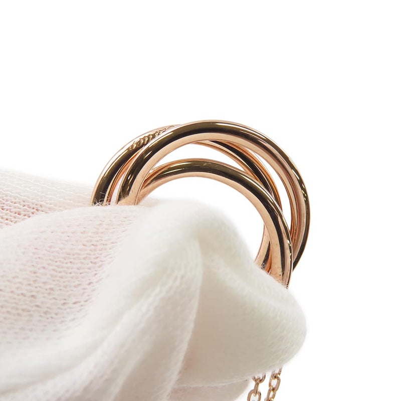 カルティエ ネックレス トリニティ ネックレス 2009年 クリスマス限定 ダイヤモンド K18PGピンクゴールド B3044700