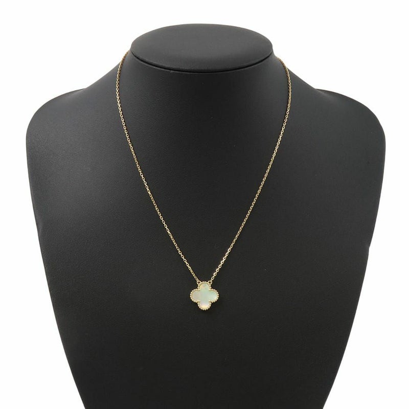 ヴァンクリーフ&アーペル ネックレス ヴィンテージ アルハンブラ ペンダント マザーオブパール K18YGイエローゴールド VCARA45900