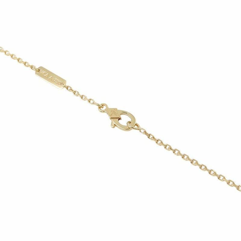 ヴァンクリーフ&アーペル ネックレス ヴィンテージ アルハンブラ ペンダント マザーオブパール K18YGイエローゴールド VCARA45900