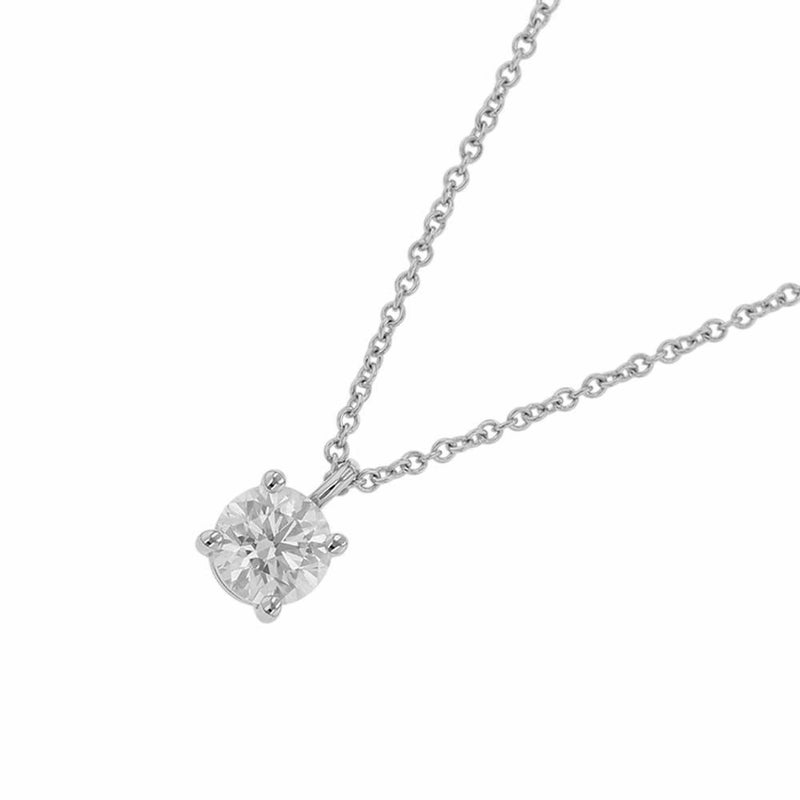 ティファニー ネックレス ソリティア ペンダント ダイヤモンド 0.56ct Pt950プラチナ Tiffany&Co. 鑑定書付き