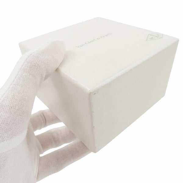 ヴァンクリーフ&アーペル リング マジック アルハンブラ アントレ レ ドア リング ホワイト&グレー マザーオブパール K18WG サイズ56