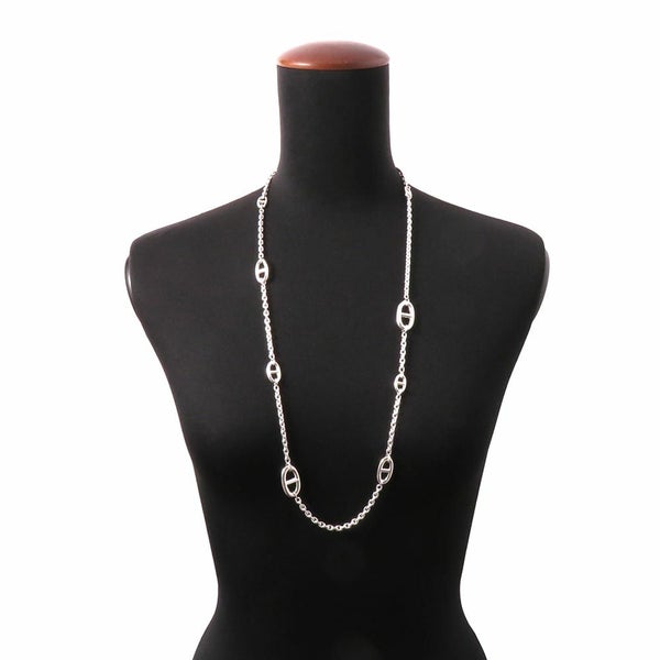 エルメス ネックレス シェーヌダンクル ファランドール 80 SV925シルバー HERMES ロングネックレス ジュエリー