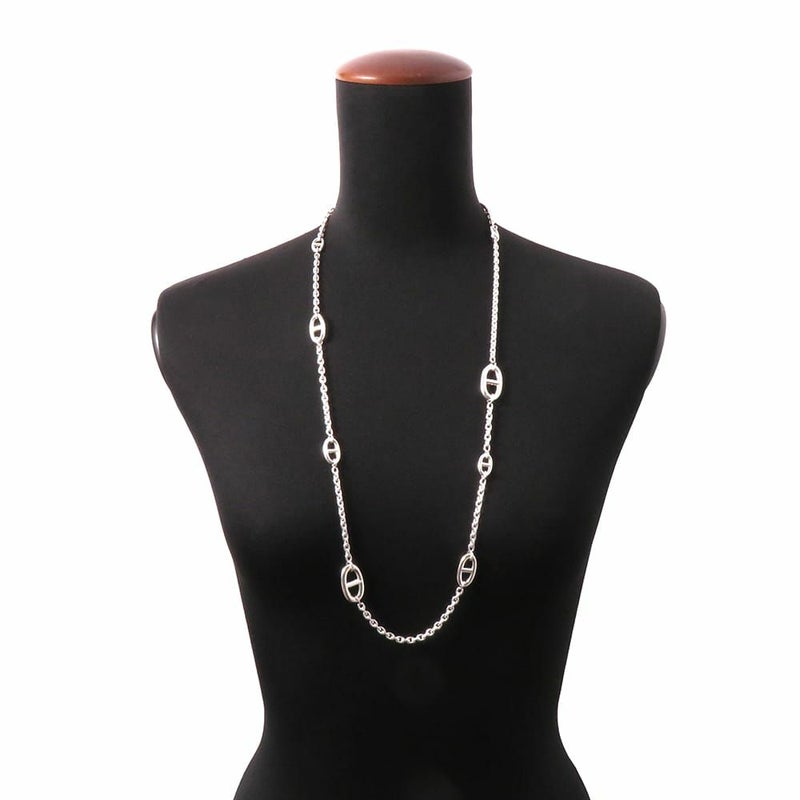 エルメス ネックレス シェーヌダンクル ファランドール 80 SV925シルバー HERMES ロングネックレス ジュエリー