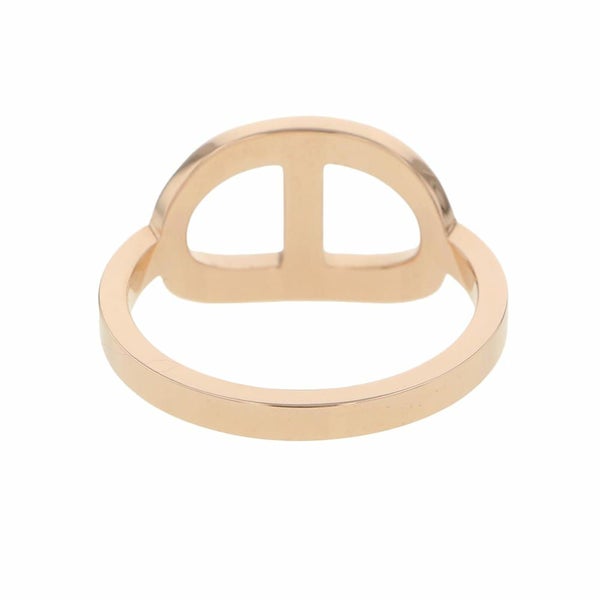 エルメス リング シェーヌダンクル コントゥール MM ダイヤモンド 33P 0.21ct K18PG リングサイズ52 HERMES 指輪