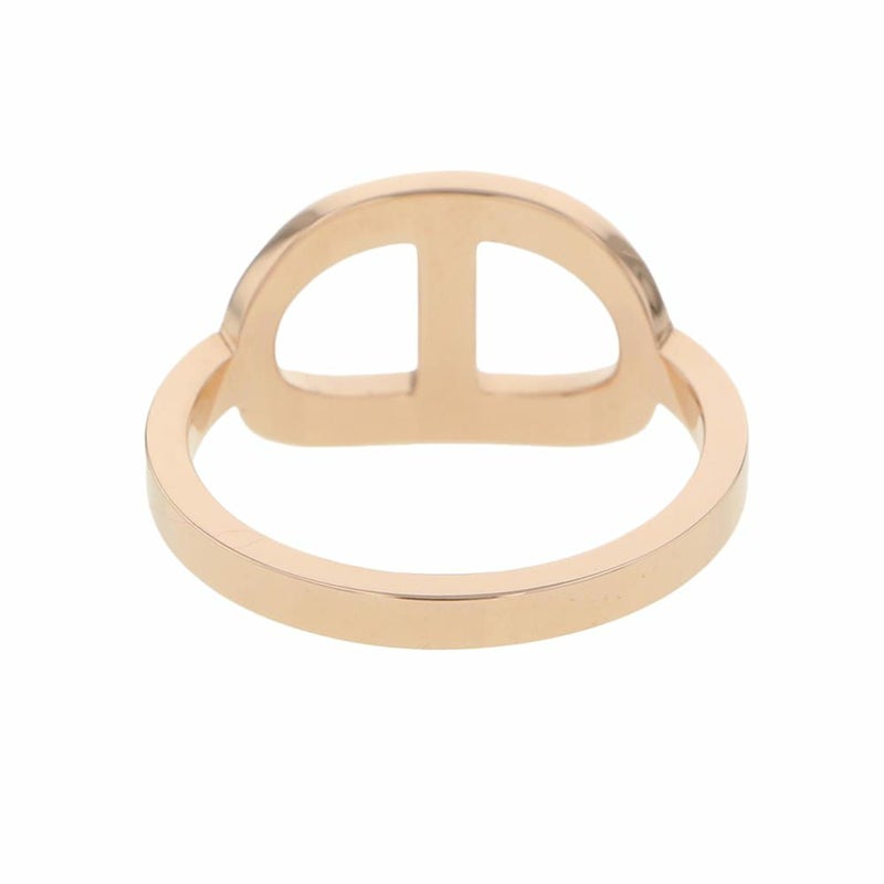 エルメス リング シェーヌダンクル コントゥール MM ダイヤモンド 33P 0.21ct K18PG リングサイズ52 HERMES 指輪