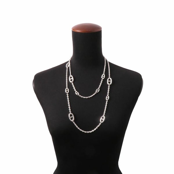 エルメス ネックレス シェーヌダンクル ファランドール 120 SV925シルバー HERMES ジュエリー